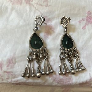 Jaipur silver earrings